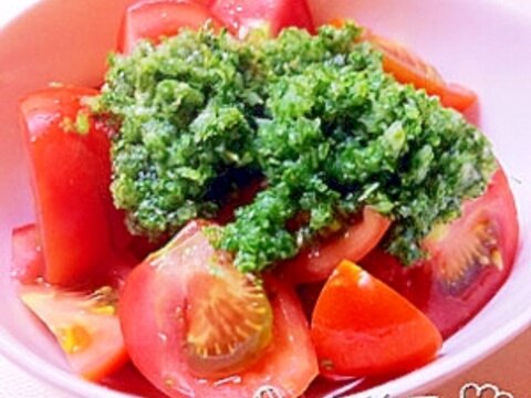 夏味♪パセリドレッシングのトマトサラダ